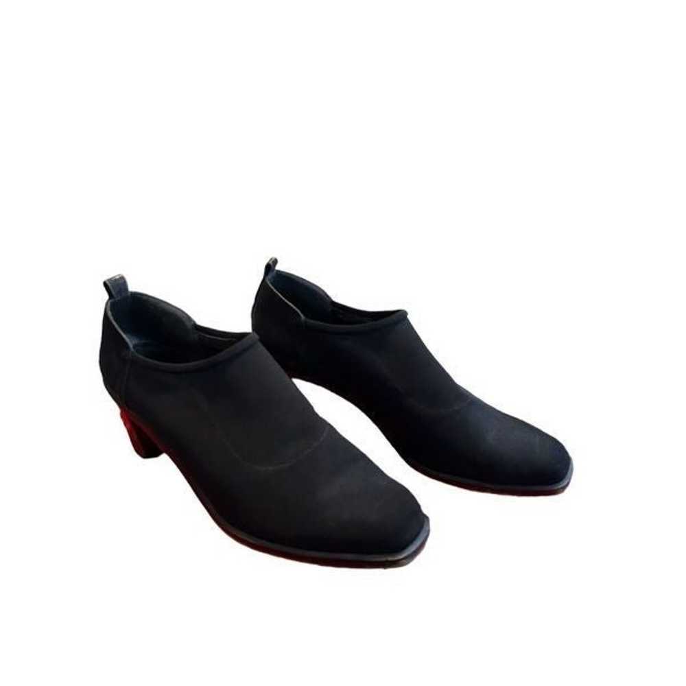 Donald Pliner Black Stretch Nylon Leather Heel Pu… - image 5