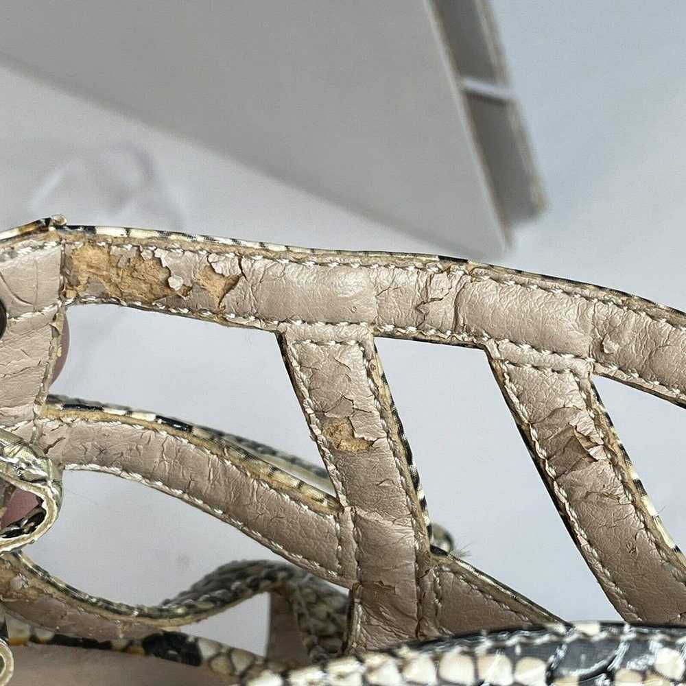 Topshop Python Snake Print Rear Lace Up Strappy H… - image 12