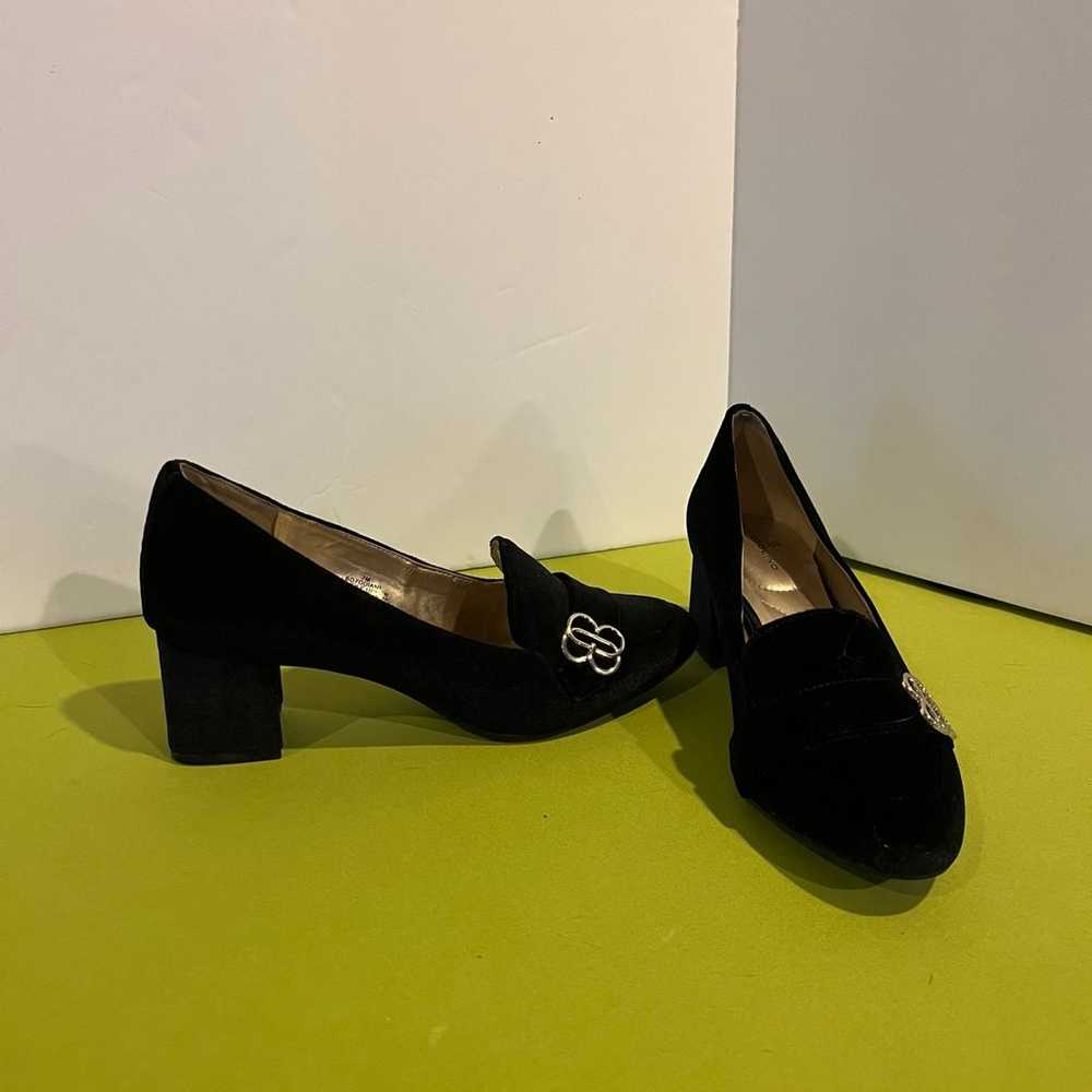 Bandolina Black Velvet shoes 7M - image 2