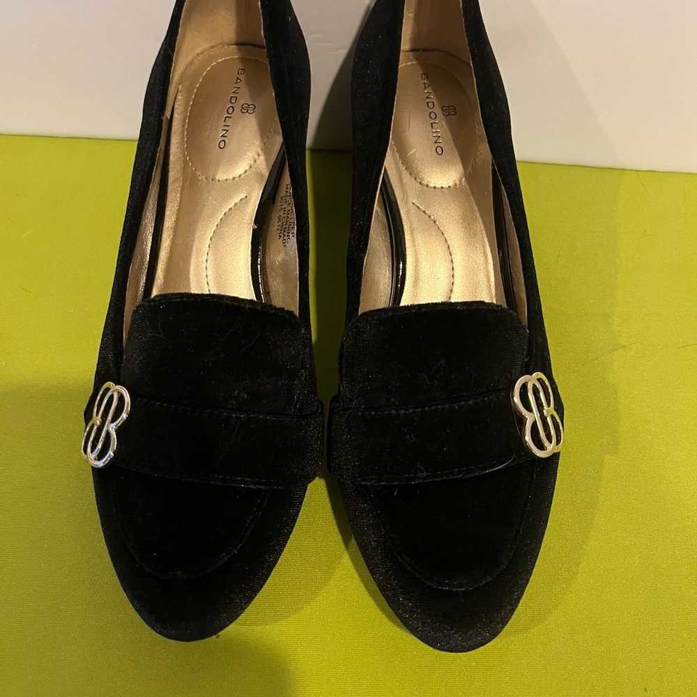Bandolina Black Velvet shoes 7M - image 7