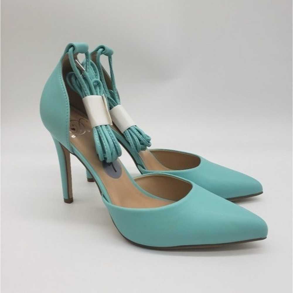 Blue high Heels Stiletto Women's Shoes Size 7 - image 1
