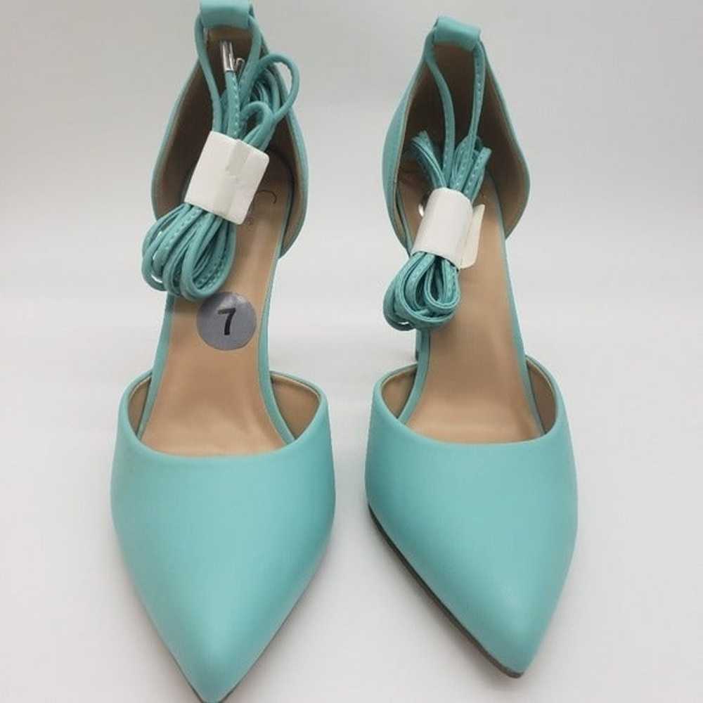 Blue high Heels Stiletto Women's Shoes Size 7 - image 2