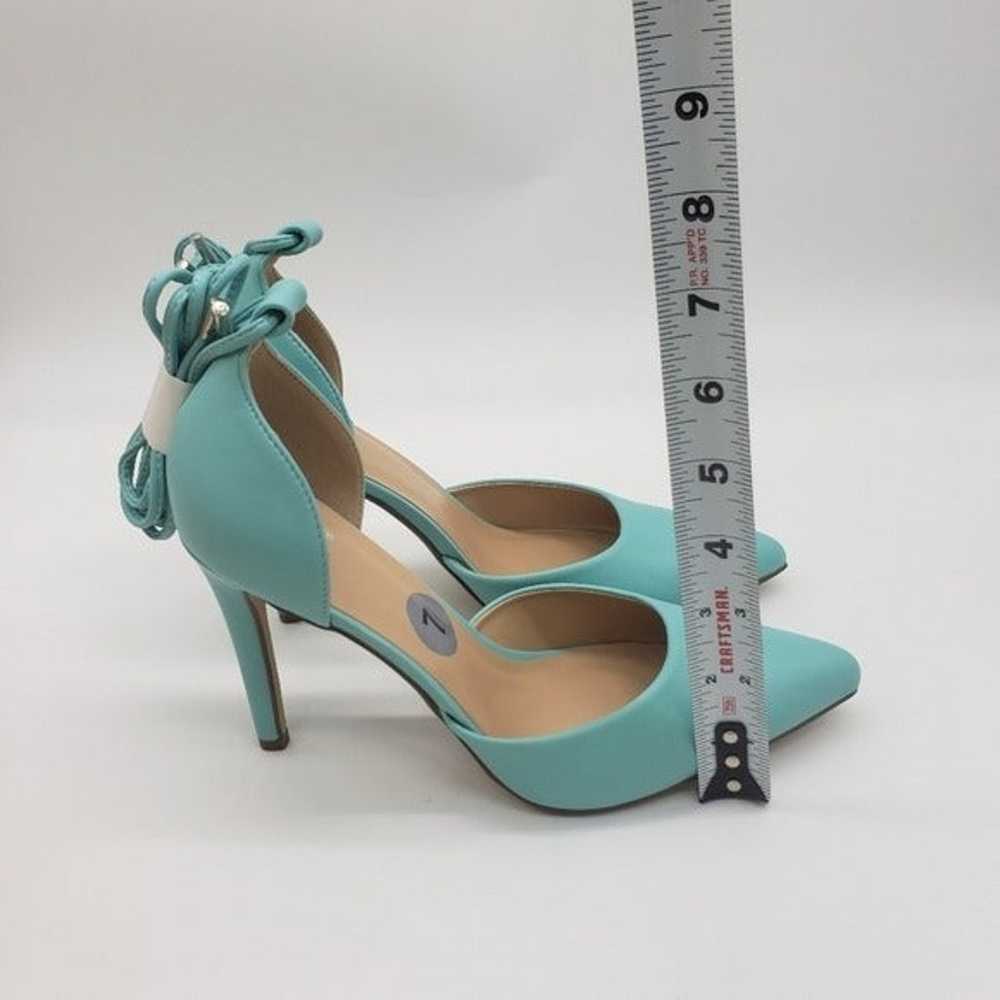 Blue high Heels Stiletto Women's Shoes Size 7 - image 7