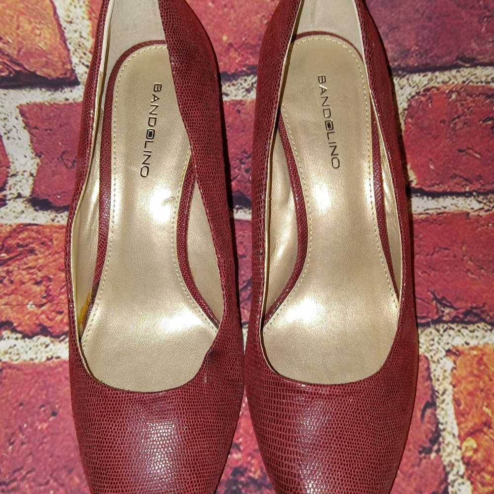 *BANDOLINO*WOMENS SIZE 8M*HEELS/PUMPS/SHOES/RED P… - image 2