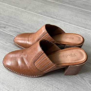 Madewell genuine leather brown heels, New size 5