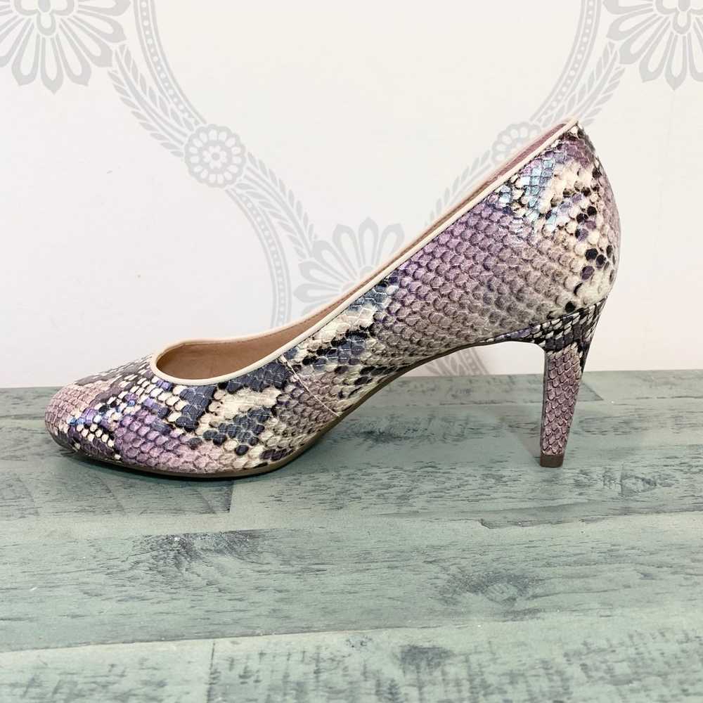 Rockport Shoes Pumps Snakeskin Purple 6.5 NWOB - image 5