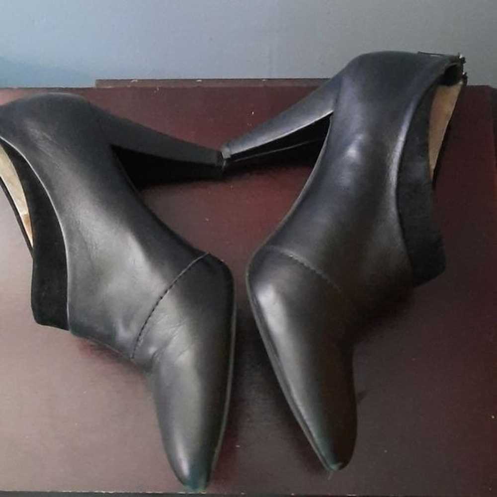 Seychelles Leather Low Cut High Heeled Booties Si… - image 3