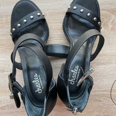Black block heels - image 1