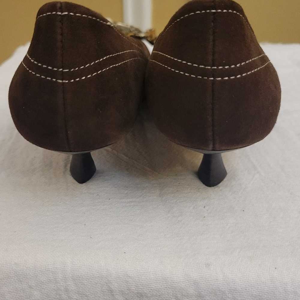 Hype "Sarafina" Brown Suede Pumps With Rhinestone… - image 7