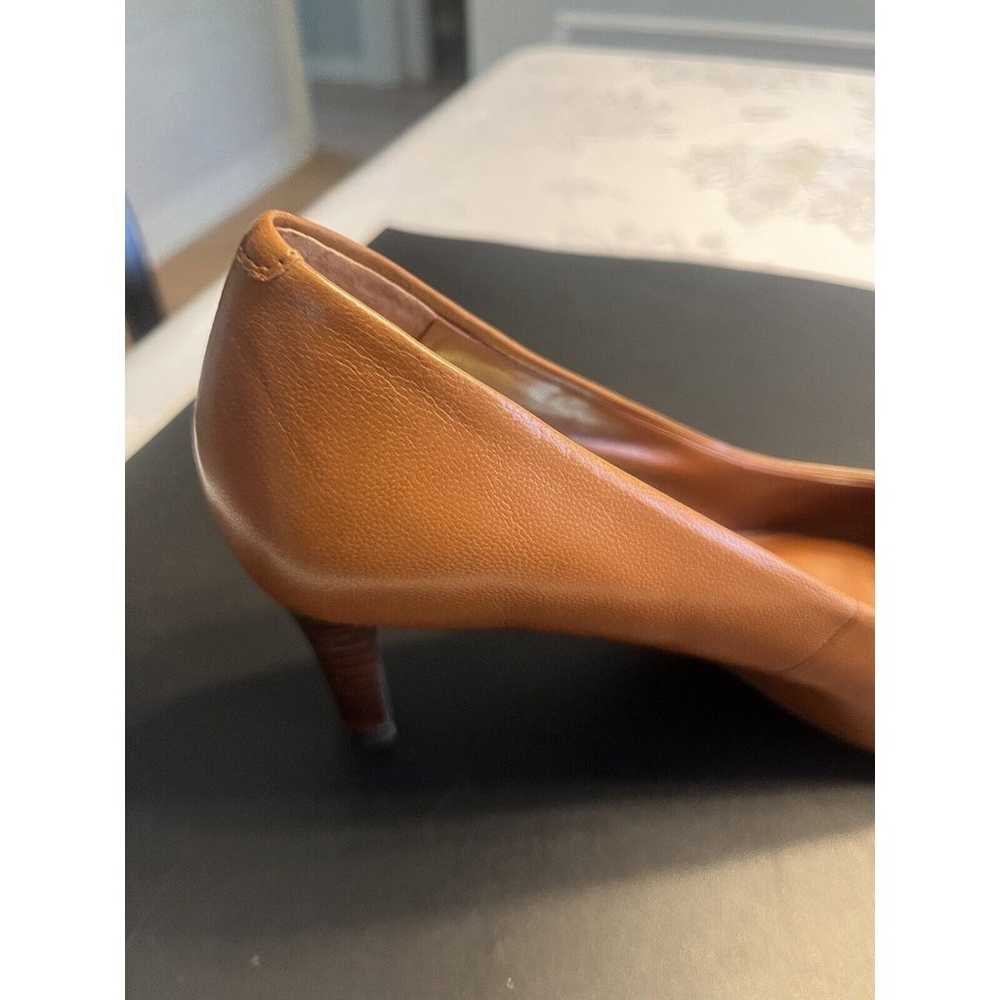 Lauren Ralph Lauren Cognac Brown Leather Mid Heel… - image 12
