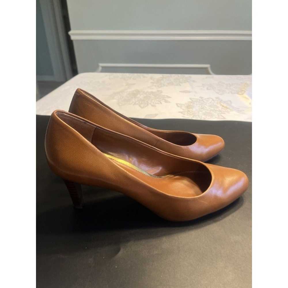 Lauren Ralph Lauren Cognac Brown Leather Mid Heel… - image 2
