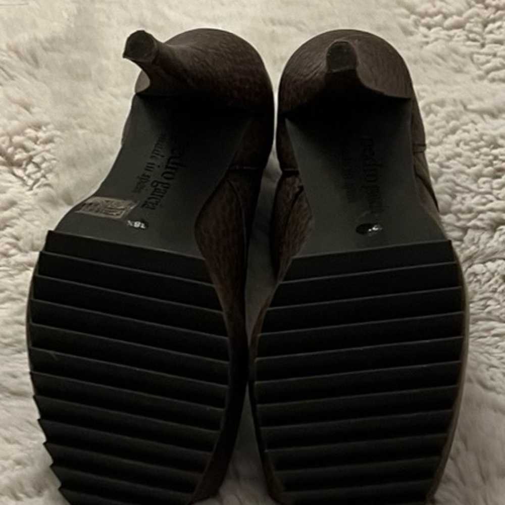 Pedro Garcia Leather Platform Heels - image 10