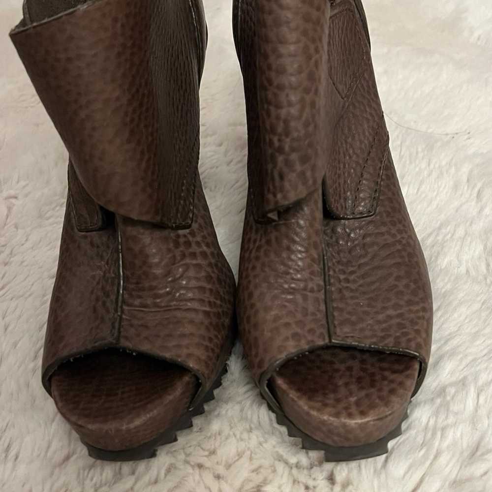 Pedro Garcia Leather Platform Heels - image 8