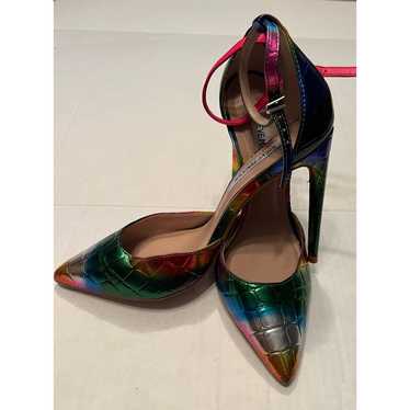 Steve Madden Alisha rainbow metallic heels 6.5