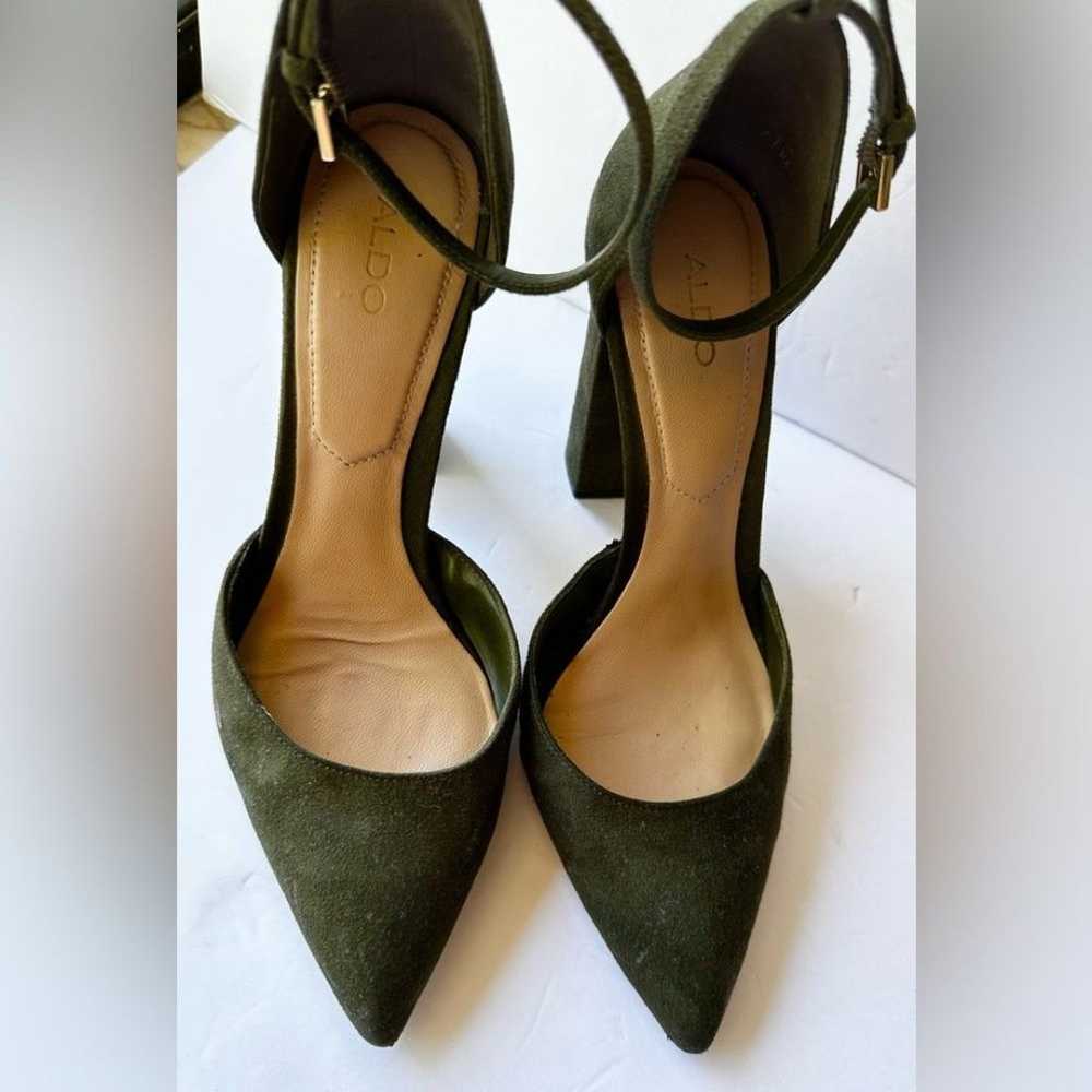 ALDO suede thick close toe heels - image 3