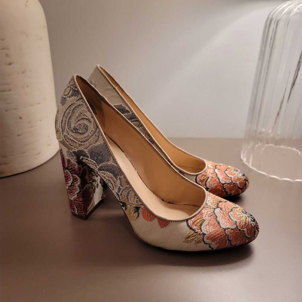 Nine West Floral Embroidery Heels - image 1