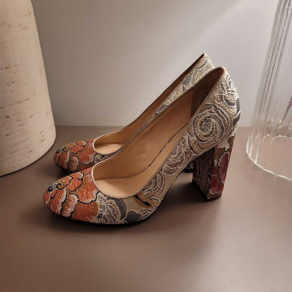 Nine West Floral Embroidery Heels - image 3