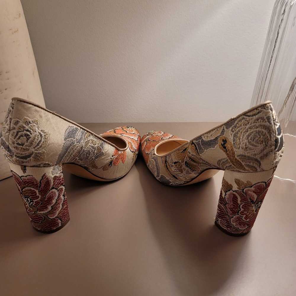 Nine West Floral Embroidery Heels - image 4