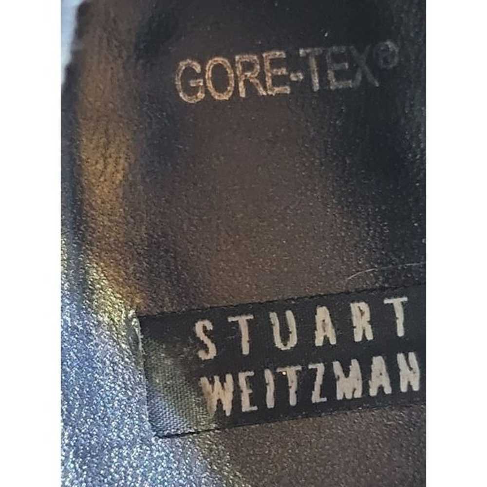 Vintage 90s Y2K Stuart Weitzman Black Goretex Lac… - image 11