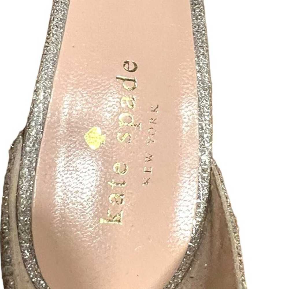 KATE SPADE Silver Glitter Authentic Wedge Heels A… - image 12