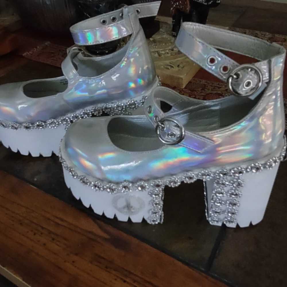 Dolls Kill holographic platforms - image 4