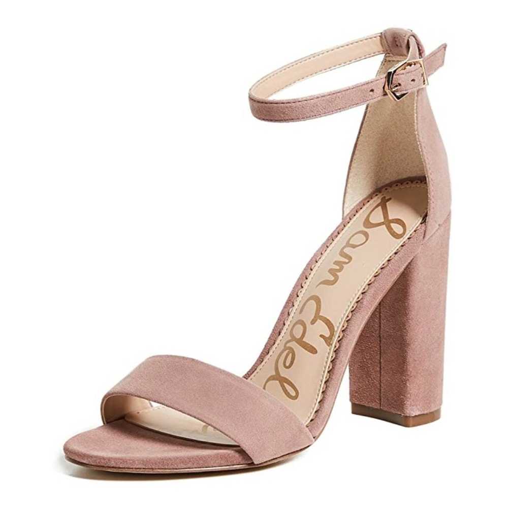 Sam Edelman YARO Suede Rose Heels 8M - image 1