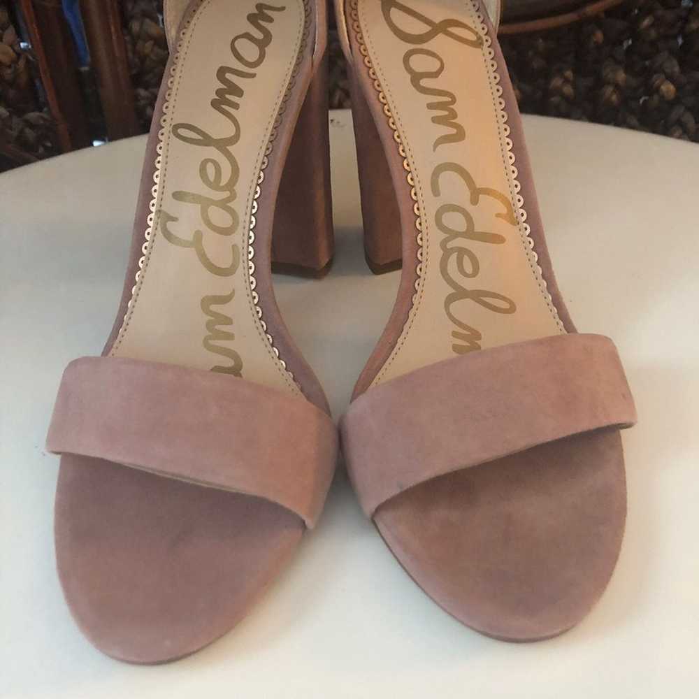 Sam Edelman YARO Suede Rose Heels 8M - image 7