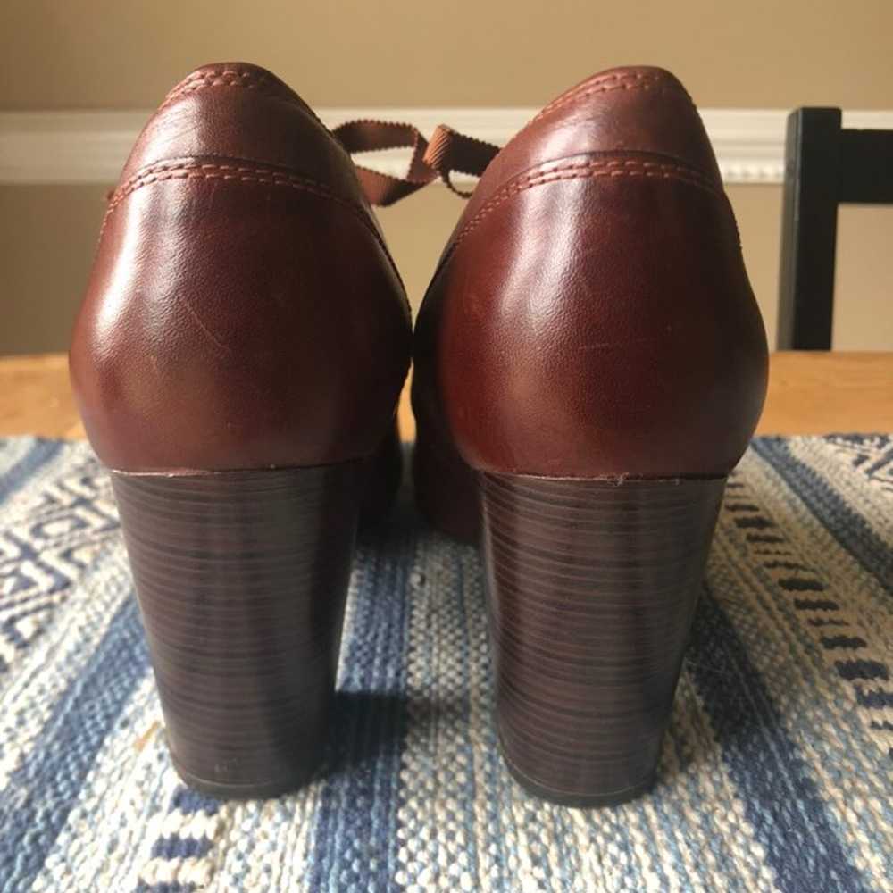 Clark's Brown Leather Heels - image 5