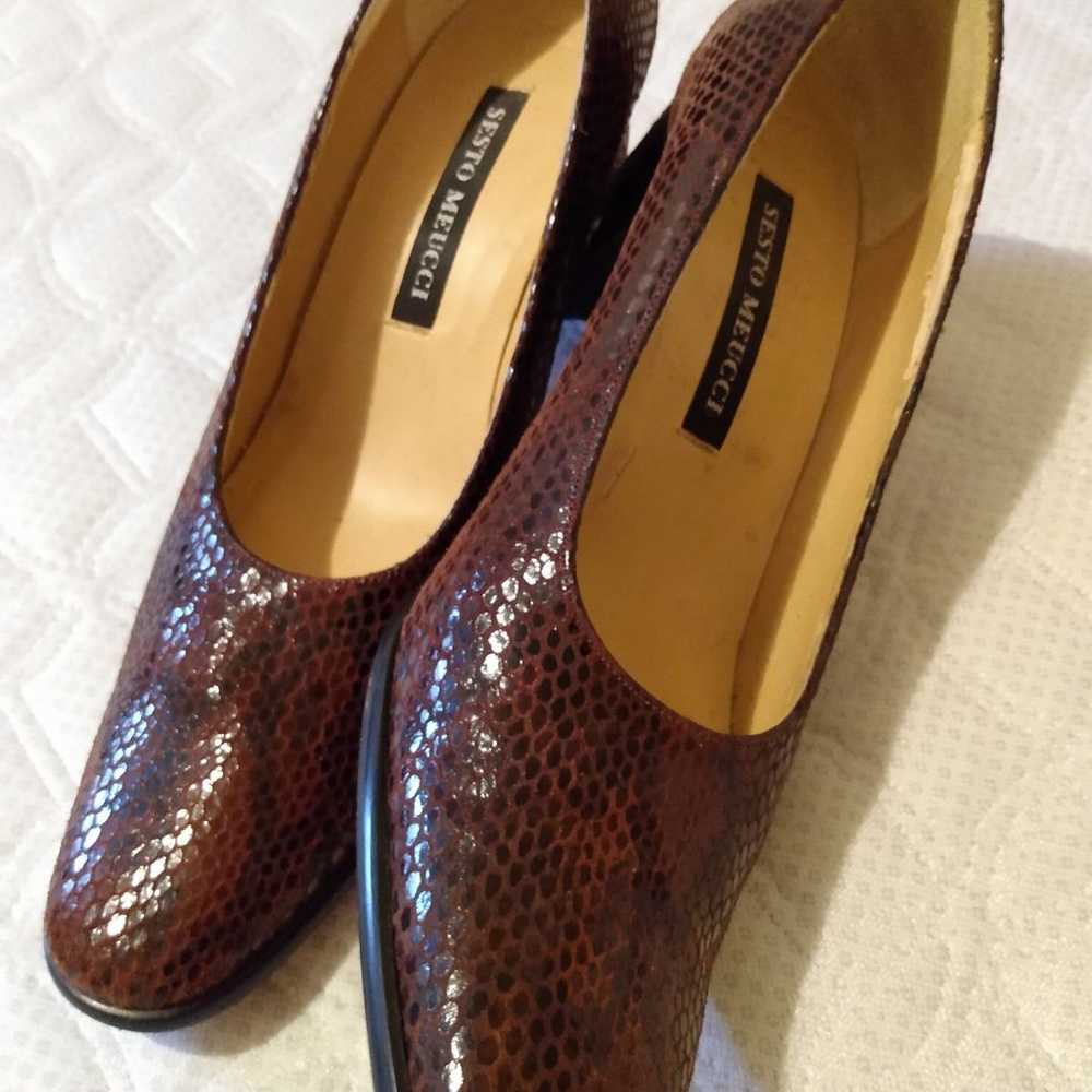 Sesto Meucci lady snakeskin shoes - image 2