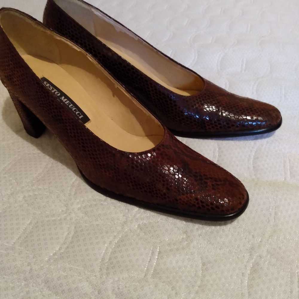 Sesto Meucci lady snakeskin shoes - image 9