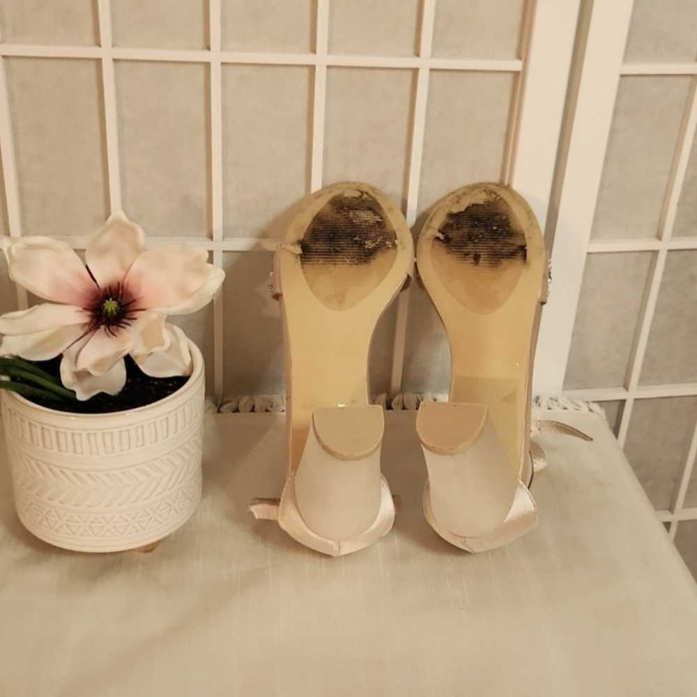 Kate Whitcomb Champagne Wedding Shoes Size 8 - image 10