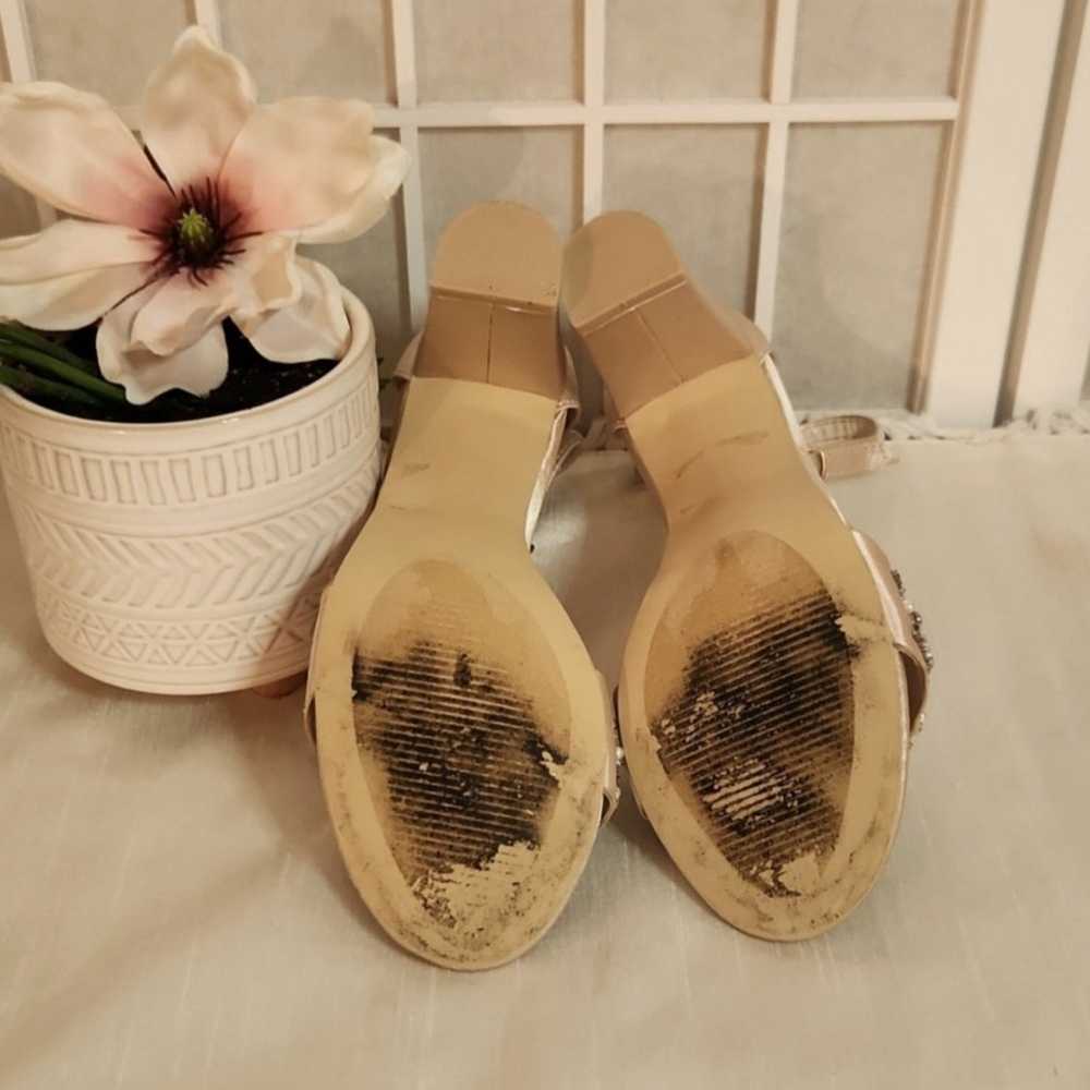 Kate Whitcomb Champagne Wedding Shoes Size 8 - image 11