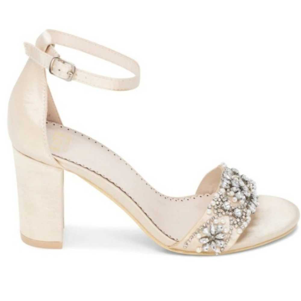 Kate Whitcomb Champagne Wedding Shoes Size 8 - image 4