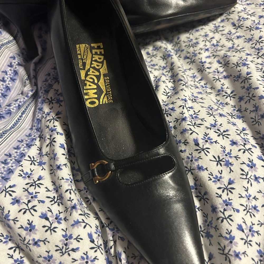 ferragamo kitten heels