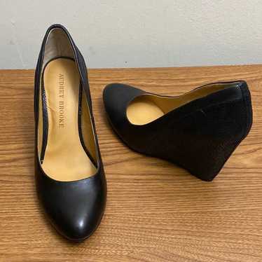 Audrey Brooke leather wedge heel - image 1