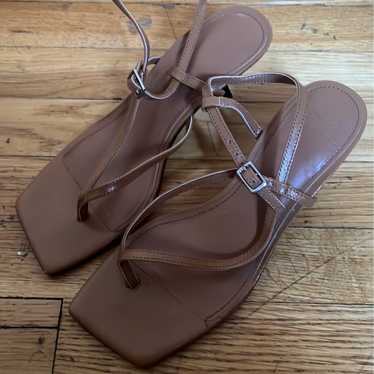 Marc fisher tan sandals 7.5 - image 1