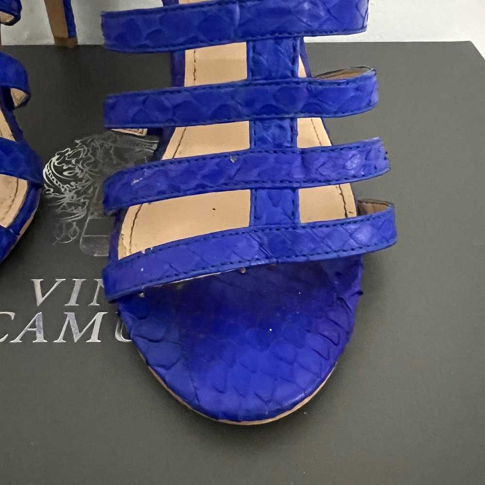 Vince Camuto Blue Kamella Strappy Caged Heels Siz… - image 5