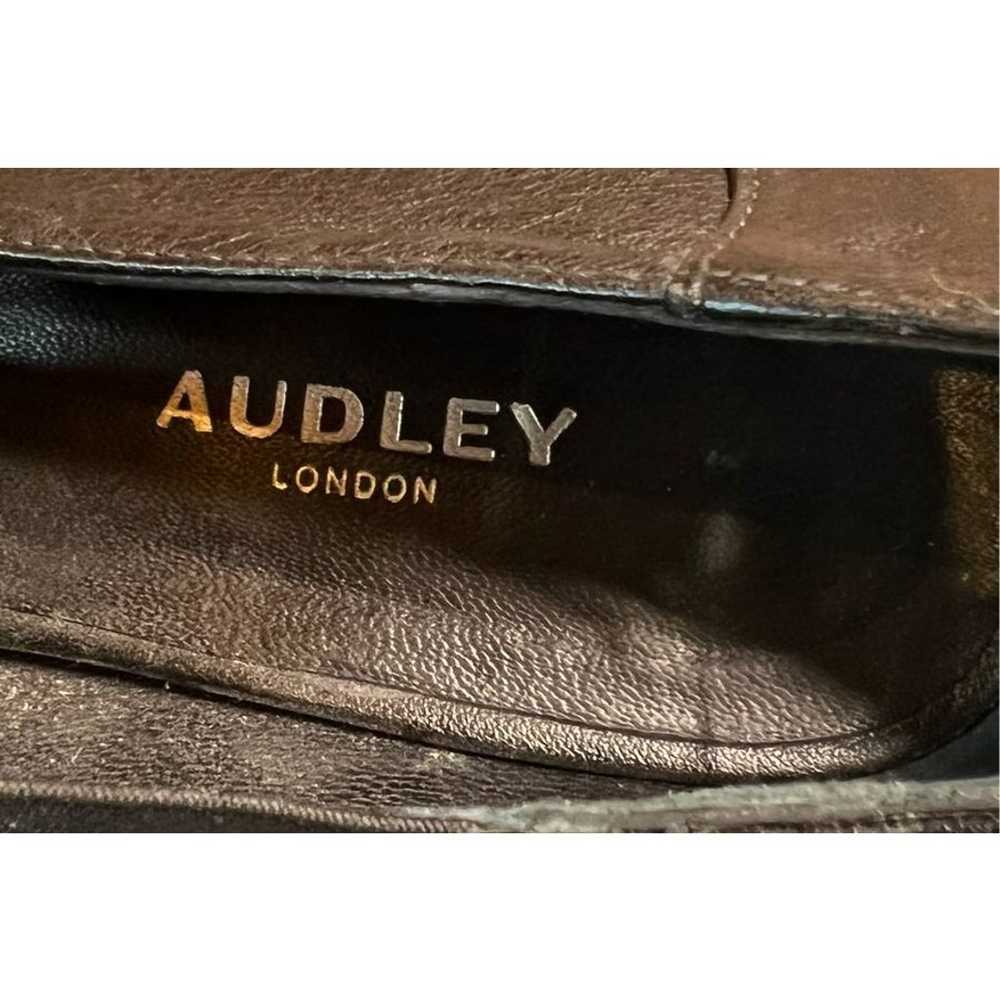 Audley London Made in Spain Black Leather Pump Si… - image 7