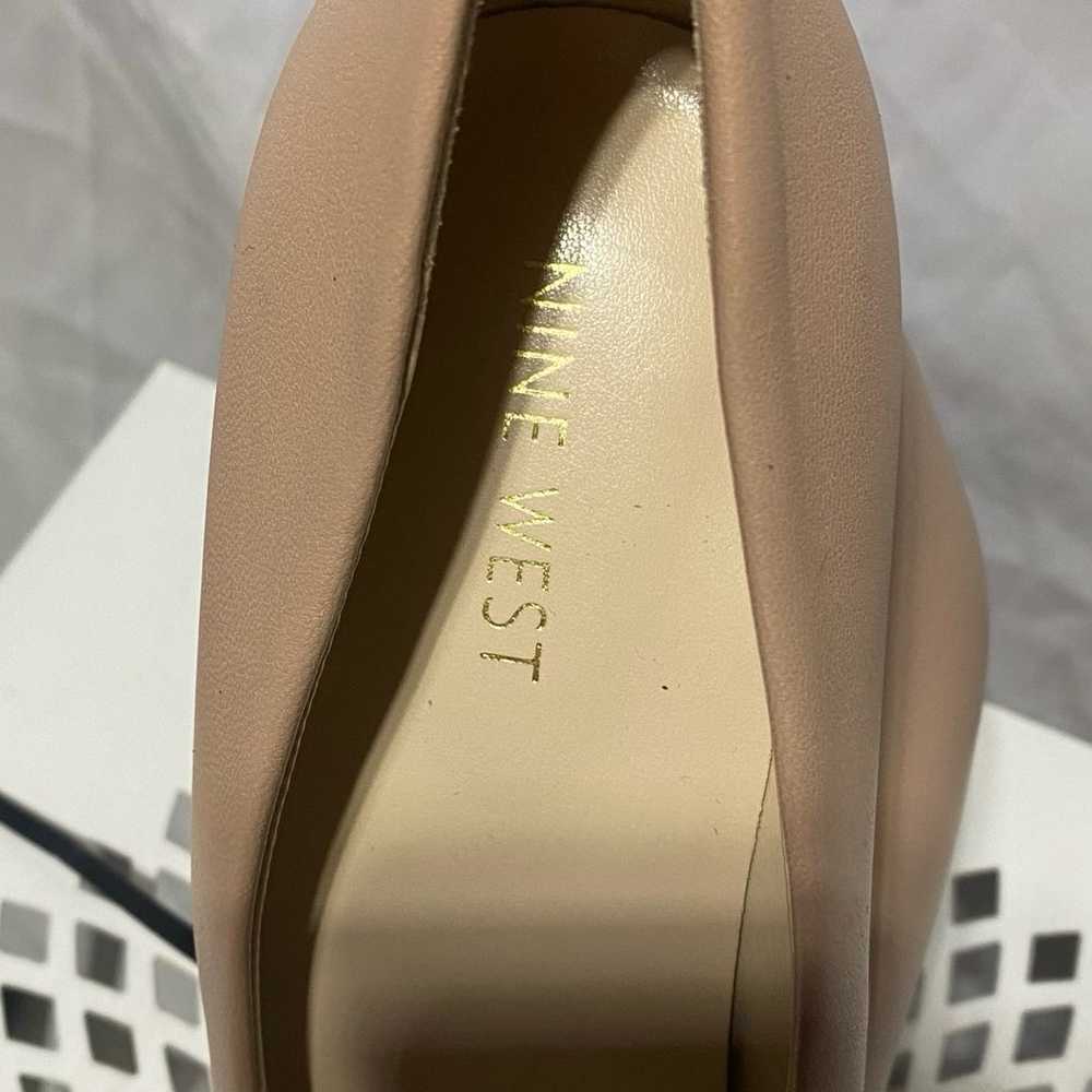 Nine West light beige size 8.5 medium length heels - image 3
