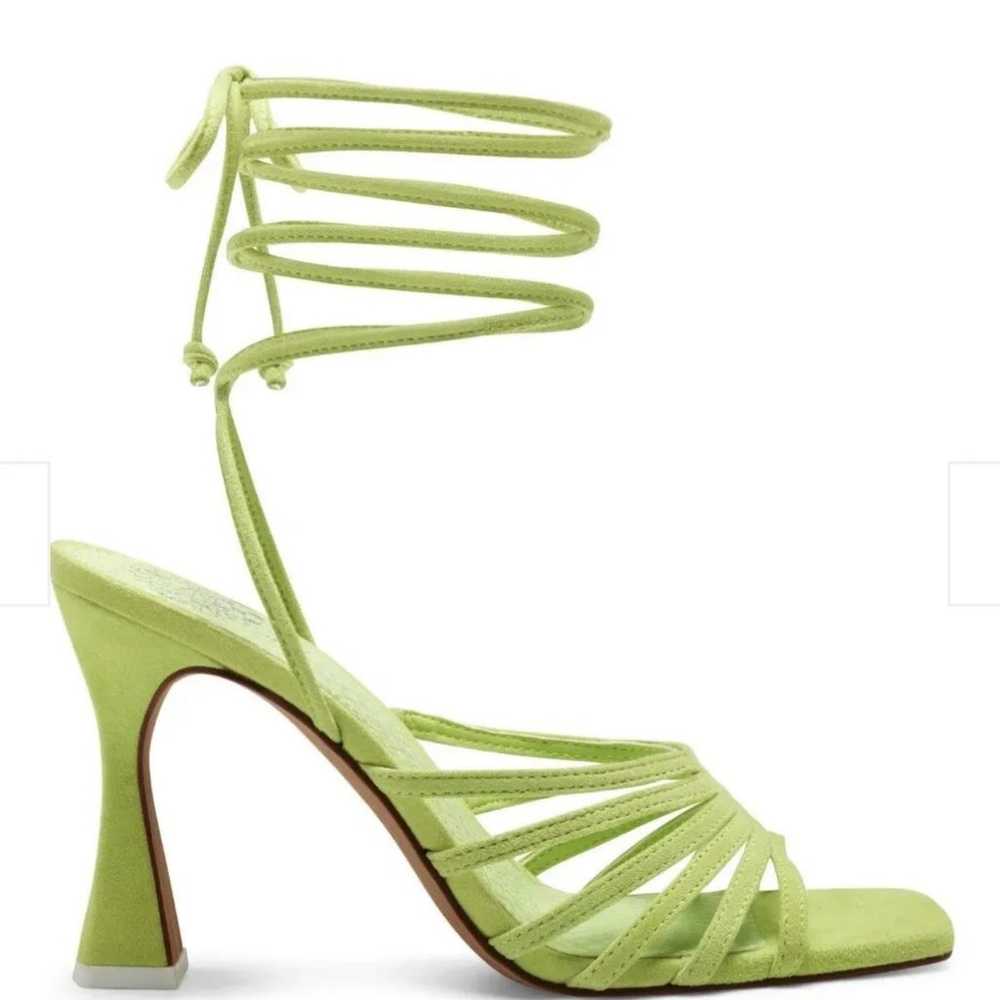 Lime Green Topstitching Strap Ankle Wrap Vince Ca… - image 12