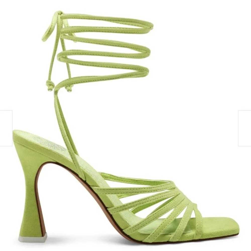 Lime Green Topstitching Strap Ankle Wrap Vince Ca… - image 2