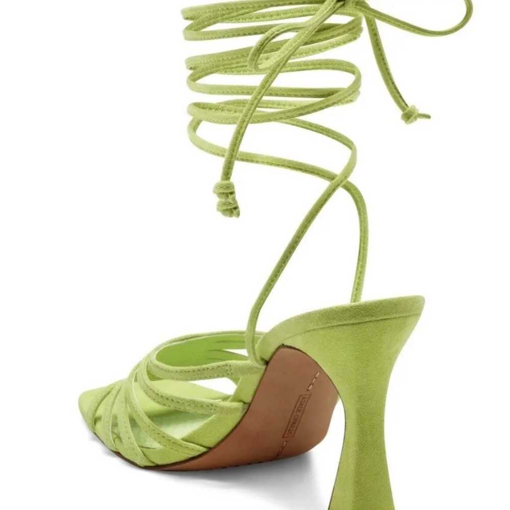 Lime Green Topstitching Strap Ankle Wrap Vince Ca… - image 4