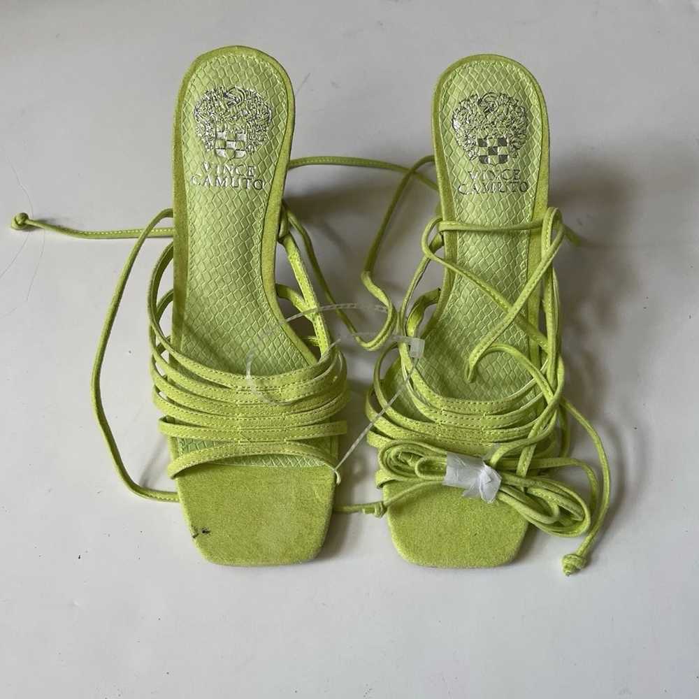 Lime Green Topstitching Strap Ankle Wrap Vince Ca… - image 7