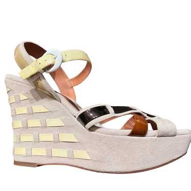 Modern Vintage Suede Wedges