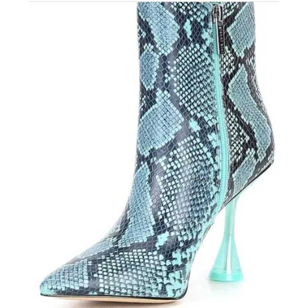 NEW GIANI BINI FAWLIE TEAL WATERS SNAKE PRINT BOO… - image 2