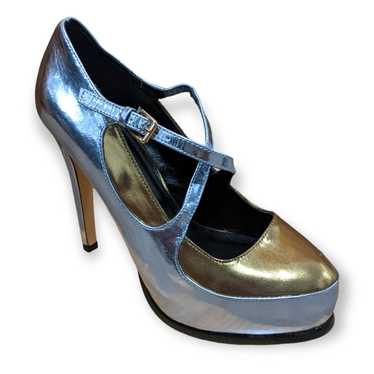 ASOS Metallic Stiletto Platform Pumps, US 7 (UK 5)