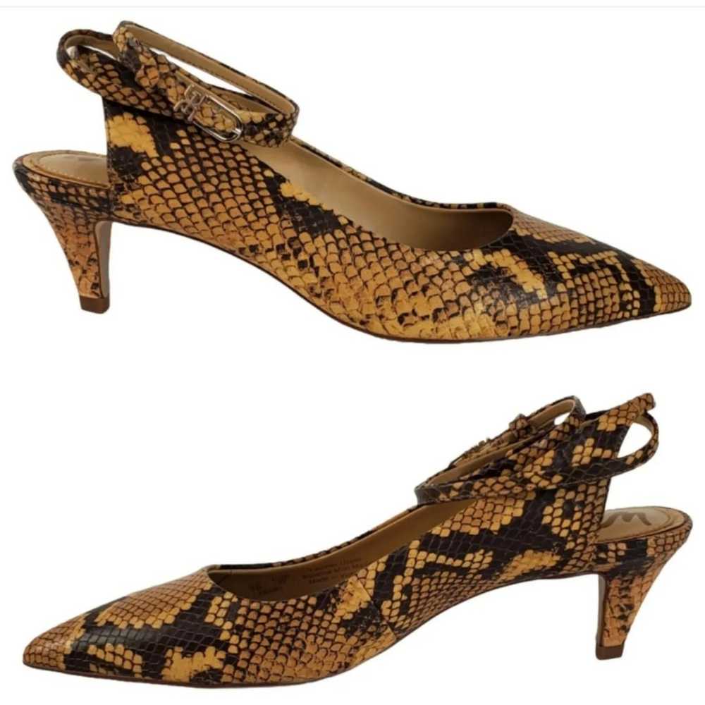 New Sam Edelman devry wrap ankle snake print leat… - image 6