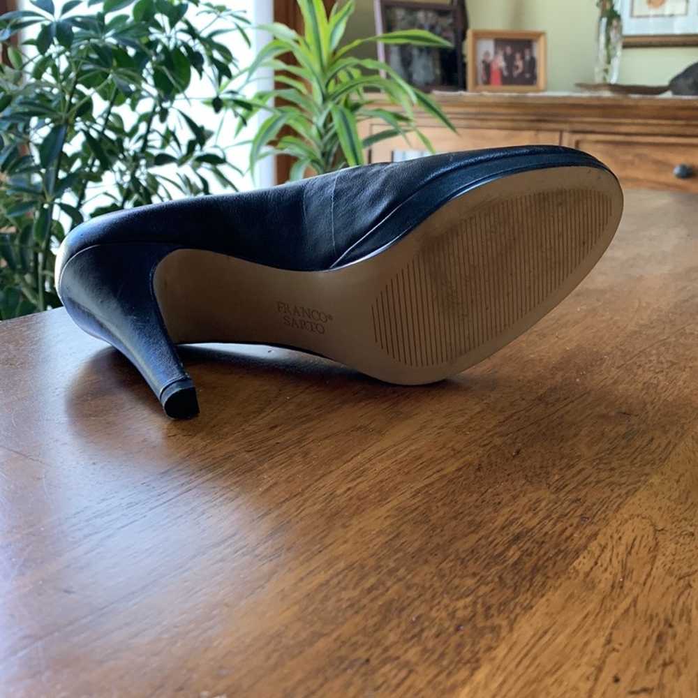 EUC Franco Sarto Black leather 3 inch heels. Worn… - image 5