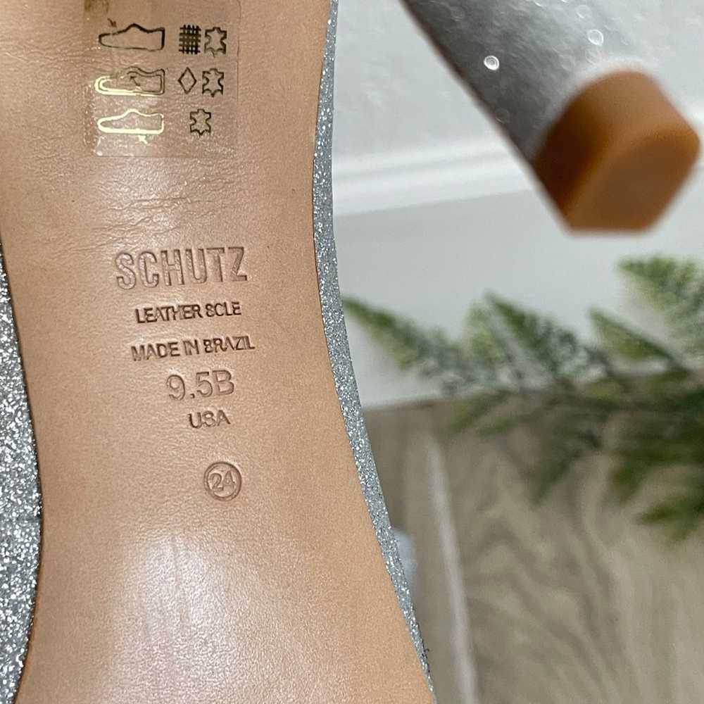 SCHUTZ Woman Glitter Pointed Toe Pumps Size: 9.5B - image 6