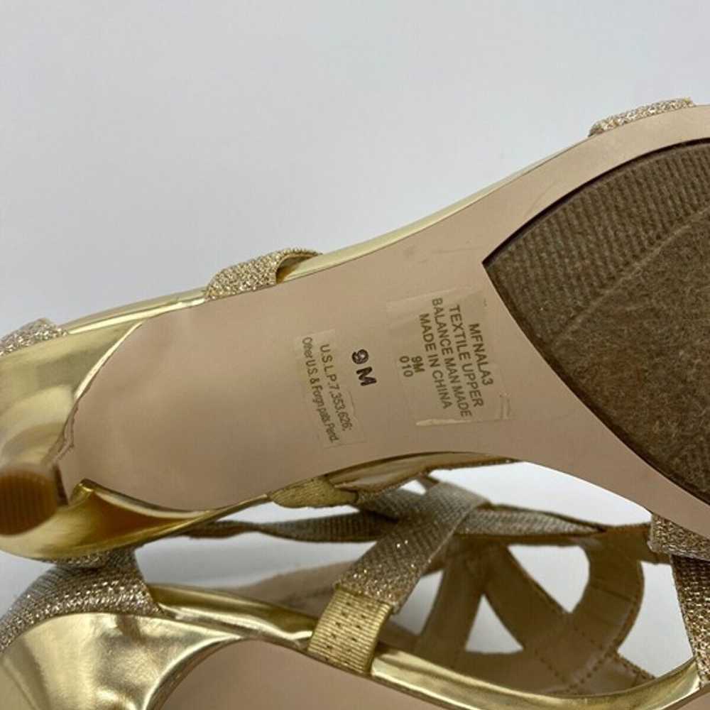 Marc Fisher Sandals Women 9M Sparkling Gold Nala … - image 12